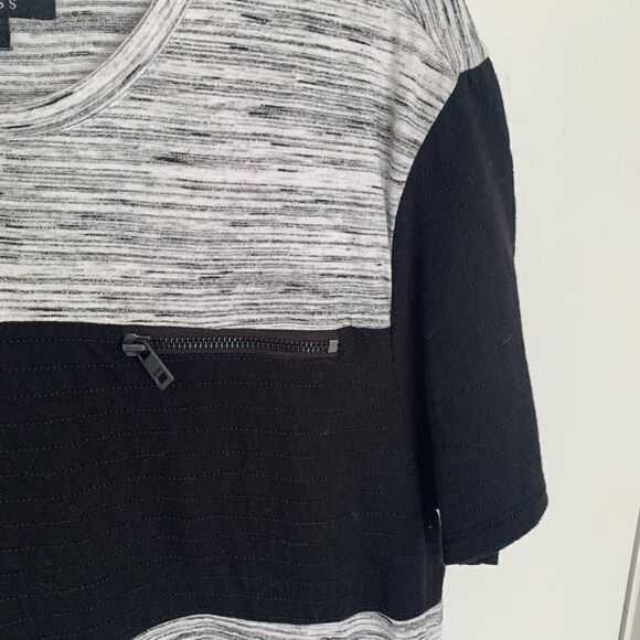 GUESS Men’s Colour Block Tee with Zipper Pocket - Picture 6 of 7